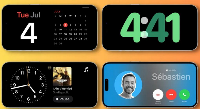 广阳苹果手机维修分享iOS17横屏充电待机显示有什么好处 