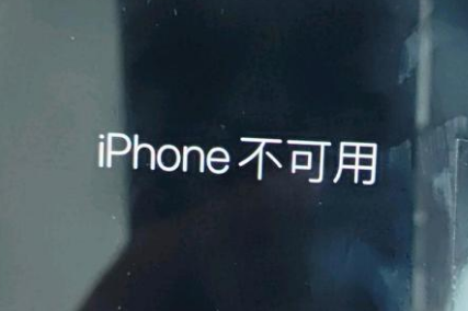 广阳苹果服务网点分享锁屏界面显示“iPhone 不可用”如何解决 