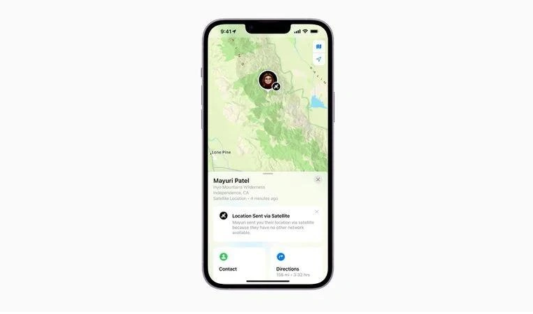广阳苹果14维修分享iPhone14系列中 FindMy功能通过卫星分享位置方法教程 